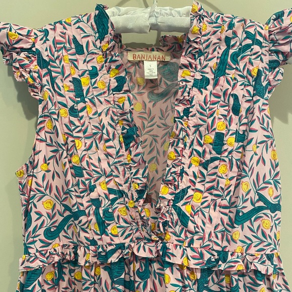 Banjanan Constance Maxi Dress Delph Bird Peony - Picture 5 of 15